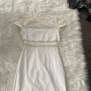 Bailey / 44 White Lace Cotton Dress